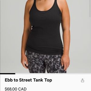 lululemon ebb to street tank